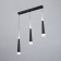 Bayerlux suspension Bayerlux “Amadeus” 3xLED 18W 4000K Black 50x4x30-180cm