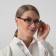 Ready glasses east 6621, burgundy color, +0.75