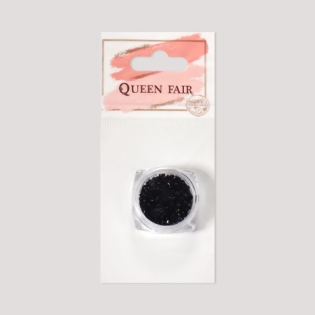 Rhinestones for decor, round, multi -size, black color-5