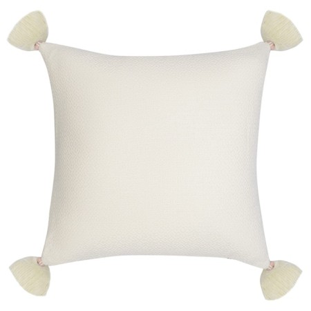 Decorative pillow with brushes and embroidery Geometry Ethnic, size 45x45 cm-1