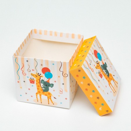 Self -assembly box "Children's" giraffe 10x10x10 cm-3