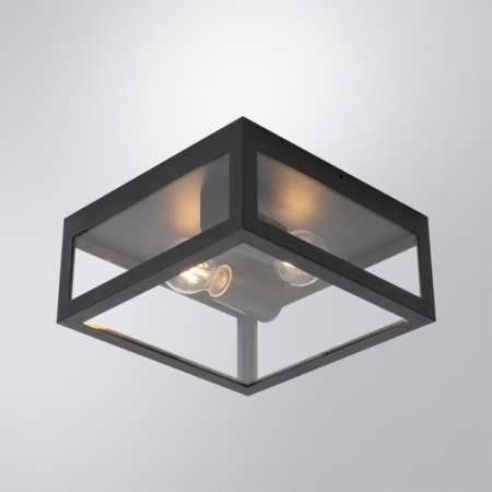 Street ceiling lamp Arte Lamp Belfast A4569PF-2BK, E27, 2x60 W, 29x29x13 cm, black