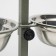 Stand with bowls, 2 x 1.5 l, height 50 cm, collapsible, green