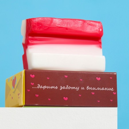 Soap "Love when...", cherry and lemon, figure, 40 g-1