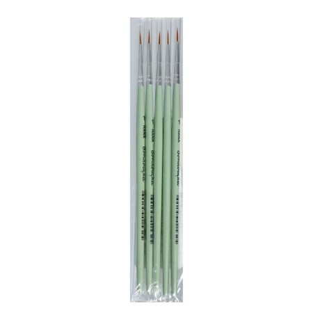 Synthetic brush is round, Hana embody No. 1 (hair length 9 mm), short matte handle-3