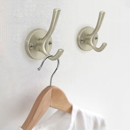 Furniture hook Cappio Simple, two -rod, matte chrome-1