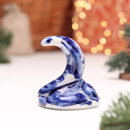 Souvenir "Snake", No. 12, Gzhel, 6 cm-1