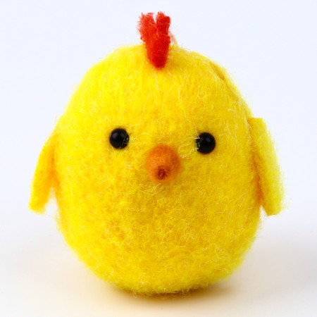Soft toy "chicken" on a suspension, 6 cm, color mix