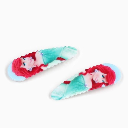 Hair hair clip, 2 pcs, 5.5 cm, princesses-2