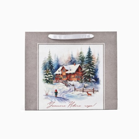 Craft vertical “Winter Forest” package, m 26 x 30 x 9 cm 9564906, New Year-2