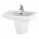 Sink "Carina", white color, 50 cm, with 1 central hole
