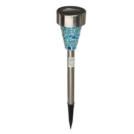 Garden lamp on the sunny battery "Blue stained glass", 7 × 38.5 × 7 cm, 1 LED, glow white-4