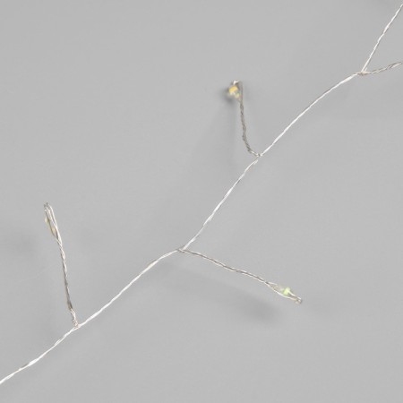Garland "Mishura" 20 m Rosa, IP44, silver thread, 600 LED, 8 modes, glow of Multi, 18 V-7