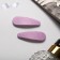 Invisible hair "Paula" (set 2 pcs) texture, 5 cm, lilac