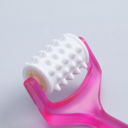 Massage for the face and neckline, with spikes, 14 × 4.5 × 2.5 cm, color mix-8
