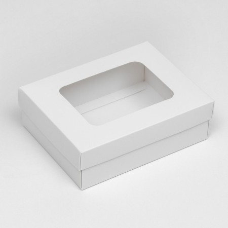 The box is folding, the lid is, with the window, white, 16.5 x 12.5 x 5.2 cm-1