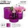 A set of boxes 2 in 1 round, gift packaging, “Present”, pink metallic, 12 x 12, 15 x 15 cm
