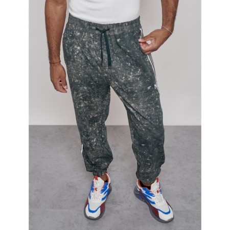 Joggers male, size 56, green color-11