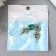 Decor for creativity plastic "drop with golden flowers" sea wave Crystal 2x1.2 cm