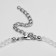 Bracelet "baby" shine, rainbow color in silver, 16 cm