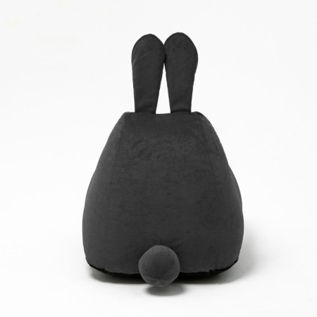 Milk-Milk chair, size 80x90 cm velor, black color-3