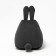 Milk-Milk chair, size 80x90 cm velor, black color