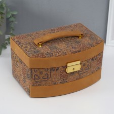 Casket to the leatherette for jewelry 