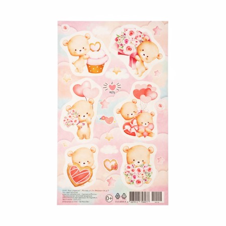 Bear stickers 10x16 cm-1