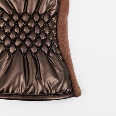 Gloves are female, dimensionless, with insulation, brown color-1