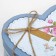 A set of boxes 3 in 1 heart "roses" Blue, 21 x 19 x 9 - 15.5 x 14 x 6 cm