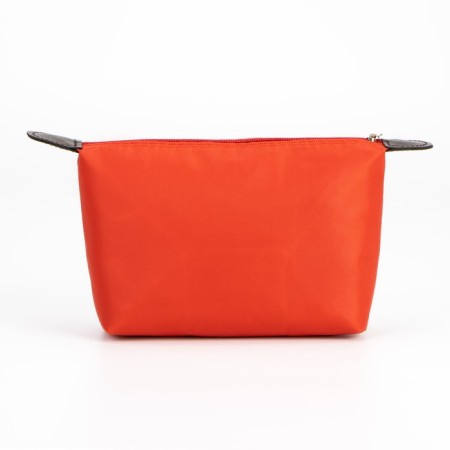 Cosmetic bag with lightning, red color-2