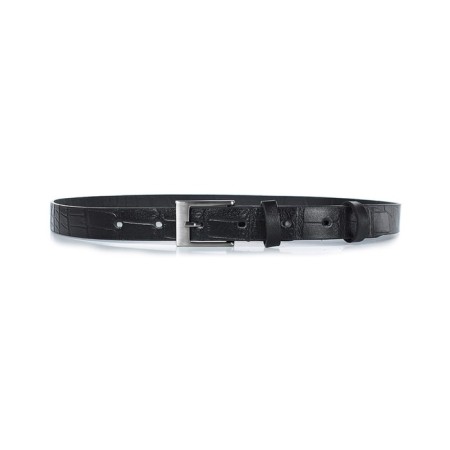 Belt belt children's genuine leather 46522 Black 85x2.5x0.3 cm-3