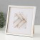 Photo frame Plastic "Mira" 20x20 cm, 636461-22, white with gold (plastic screen)