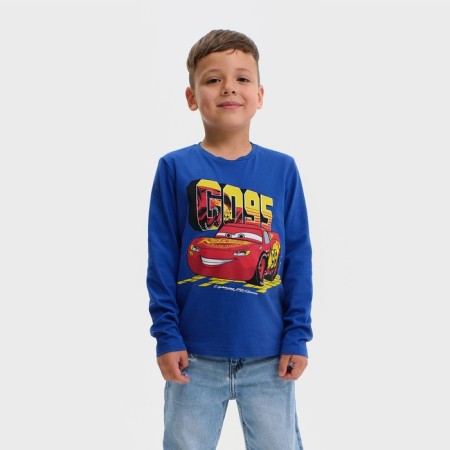 T-shirt with long sleeve "Cars", Disney, height 86-92, blue