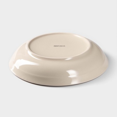 Board Ceramic deep “Temptation”, 650 ml, D = 20.5 cm, beige color-2