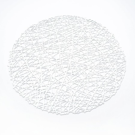 A set of serving napkins on the table “Spider Web”, D = 38 cm, 4 pcs, silver color-8
