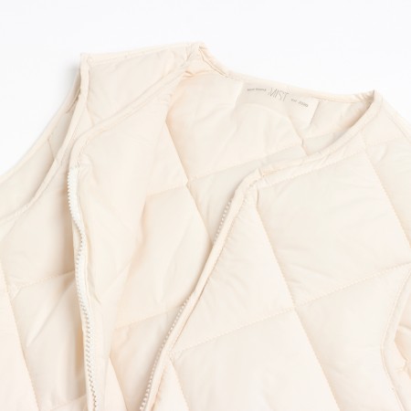 Women's vest quilted mist size 46, milk-7
