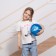Children's ball zabiaka "dolphin", d = 22 cm, 60 g, blue color