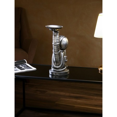 Cosmonaut's Steel stand, polystone, 47 cm, silver color-4