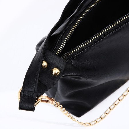 Bag-baget with a zipper, black color-6
