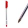 Ballic handle 0.7 mm, red rod, transparent body with a red cap