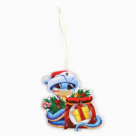 New Year's Christmas tree toy "New Year's snake", for the New Year, 8.9 x 9.1 cm-1