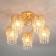 Bonnie 5x60W E27 chandelier gold