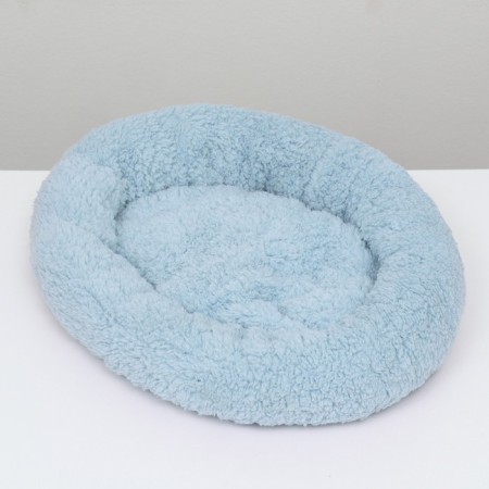 Lynchik for dogs and cats "Coos", soft fur, 45 x 35 x 11 cm, blue-4