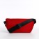 Youth bag with zipper, red color