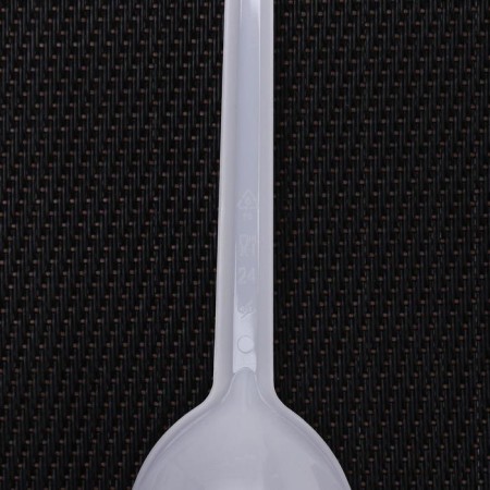 Spoon of plastic disposable white, dining room, 16 cm-3