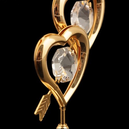Souvenir "Heart", 7 × 6 × 3 cm, with crystals-2