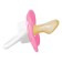 Latex orthodontic dummy, with a clothespin, from 3 months., Mix color