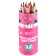 Colored pencils in a tube, 12 colors, trihedral, Minnie Mouse and Unicorn