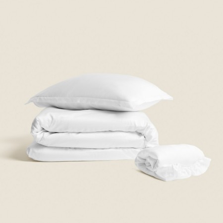 Slip on the elastic band SL Home Tencel 160*200+30 cm, col. white-4